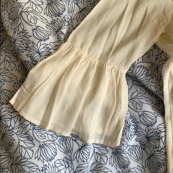 NWT OLD NAVY cream boho peasant blouse - Picture 4 of 13